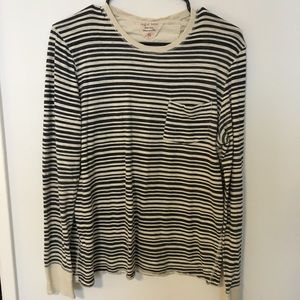 Rag and Bone striped pocket long sleeve